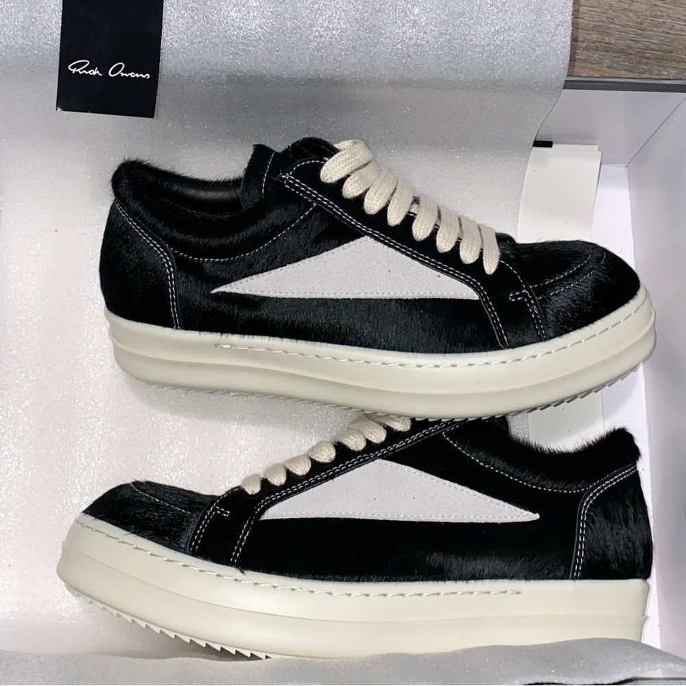 Rick Owens mainline pony hair shoes
